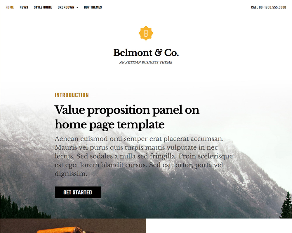 Belmont theme screenshot