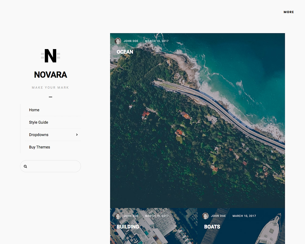Novara theme screenshot